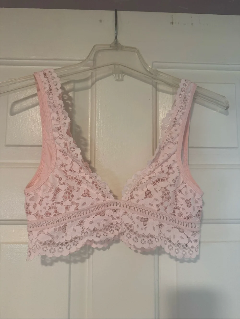 Victoria’s Secret pink lace bralette